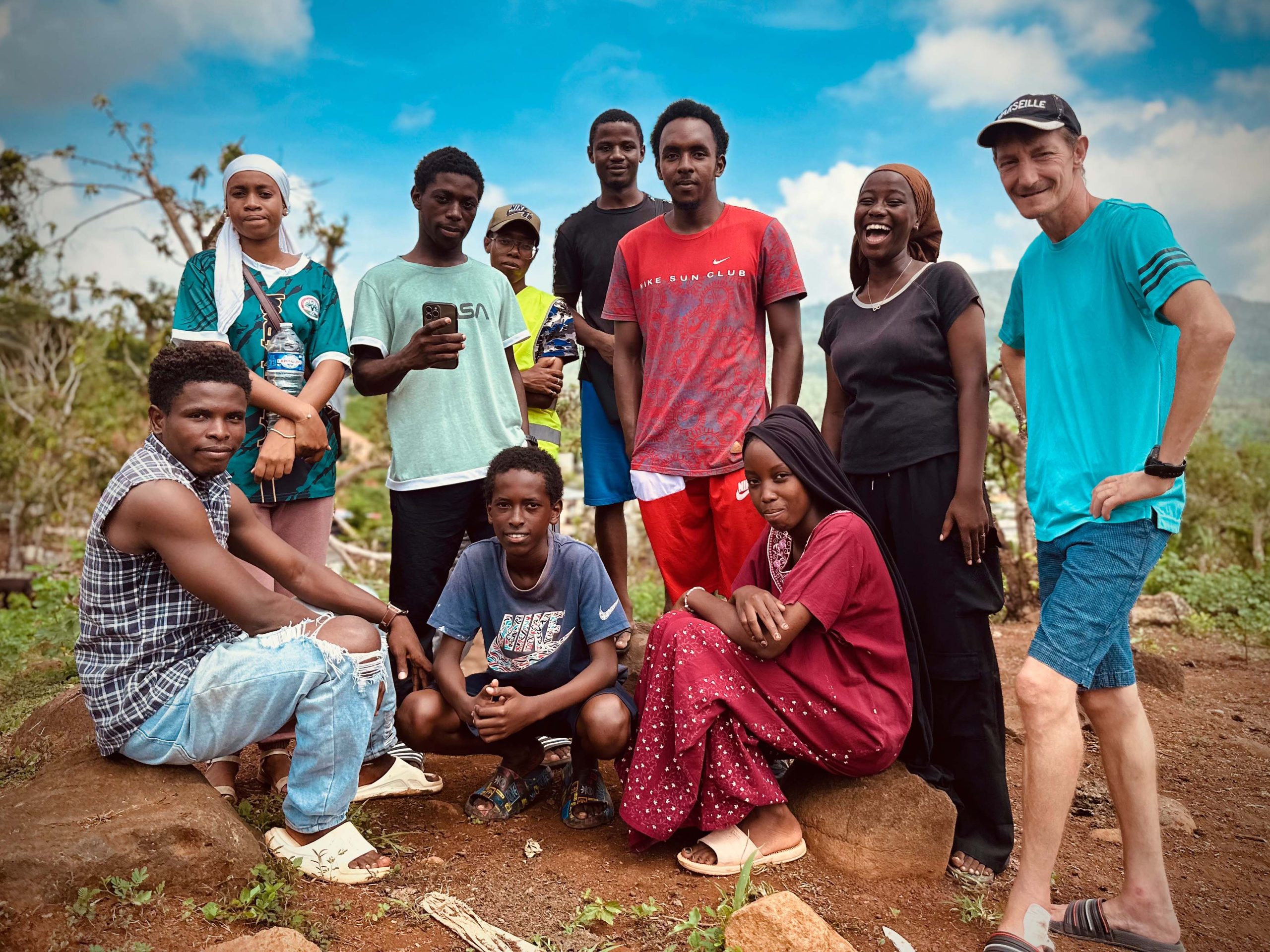 Les bénévoles de l'association AMAI, en mission dans le sud de l'île